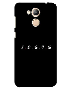 Чехол для Huawei Honor 6c Pro с картинкой «Точки веры J.E.S.U.S.»
