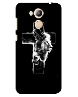 Чохол для Huawei Honor 6c Pro з картинкою «Сяючий хрест Jesus»