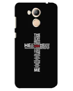 Чохол для Huawei Honor 6c Pro з картинкою «Текстовий хрест»