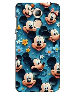 Чехол для Huawei Honor 6c Pro с картинкой «Паттерн Микки и Минни»