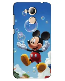 Чехол для Huawei Honor 6c Pro с картинкой «Mickey и мыльные пузыри»