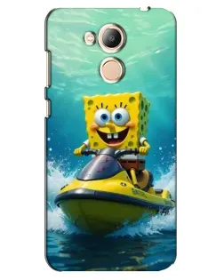 Чехол для Huawei Honor 6c Pro с картинкой «Спанч Боб на гидроцикле» Чехол для Huawei Honor 6c Pro с картинкой «Спанч Боб на гидроцикле»