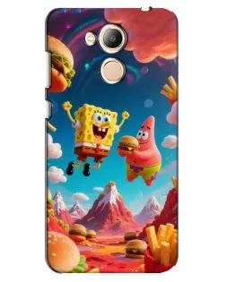 Чехол для Huawei Honor 6c Pro с картинкой «Космический фастфуд»
