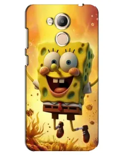 Чехол для Huawei Honor 6c Pro с картинкой «Губка Боб прыгает»