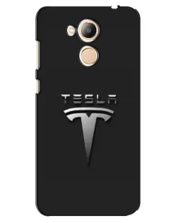 Чехол для Huawei Honor 6c Pro с картинкой «Стальной логотип Tesla»
