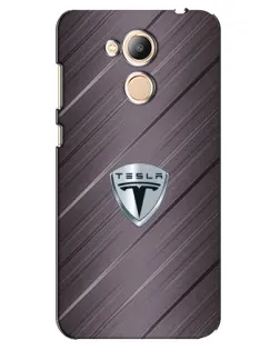 Чехол для Huawei Honor 6c Pro с картинкой «Металлическая текстура Tesla»
