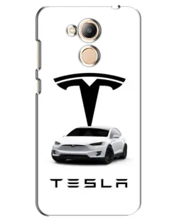 Чехол для Huawei Honor 6c Pro с картинкой «Tesla White Style»