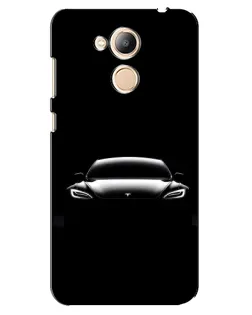 Чехол для Huawei Honor 6c Pro с картинкой «Фары Tesla Night»