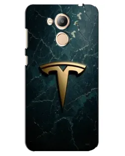 Чехол для Huawei Honor 6c Pro с картинкой «Мраморная Tesla Gold»