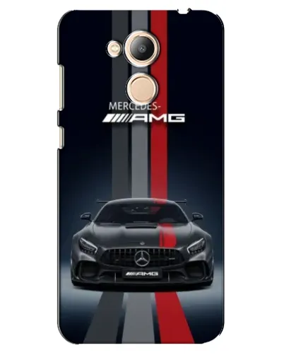 Чехол для Huawei Honor 6c Pro с картинкой «Mercedes — белый карбон»