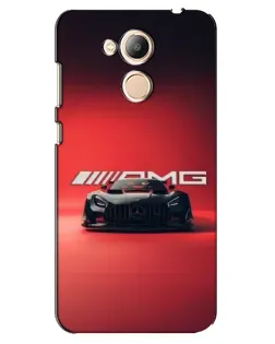 Чехол для Huawei Honor 6c Pro с картинкой «Mercedes AMG — красная линия»
