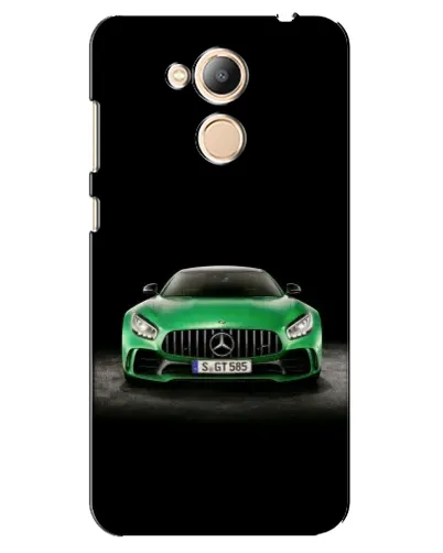 Чехол для Huawei Honor 6c Pro с картинкой «Mercedes — неоновый лого»