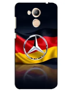 Чехол для Huawei Honor 6c Pro с картинкой «Mercedes — флаг Германии»