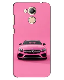 Чехол для Huawei Honor 6c Pro с картинкой «Розовый Mercedes AMG»