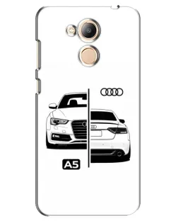 Чехол для Huawei Honor 6c Pro с картинкой «Audi — контрастный дизайн» Чехол для Huawei Honor 6c Pro с картинкой «Audi — контрастный дизайн»