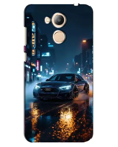 Чехол для Huawei Honor 6c Pro с картинкой «Ночной город и Audi» Чехол для Huawei Honor 6c Pro с картинкой «Ночной город и Audi»
