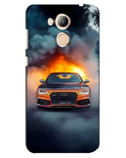 Чехол для Huawei Honor 6c Pro с картинкой «Audi в огненном дыму» Чехол для Huawei Honor 6c Pro с картинкой «Audi в огненном дыму»