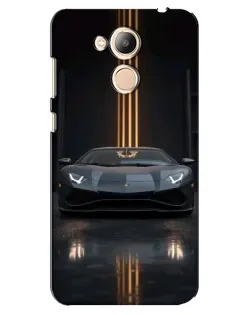 Чехол для Huawei Honor 6c Pro с картинкой «Lamborghini золотые линии» Чехол для Huawei Honor 6c Pro с картинкой «Lamborghini золотые линии»