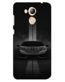 Чехол для Huawei Honor 6c Pro с картинкой «Lamborghini симметрия дорог»