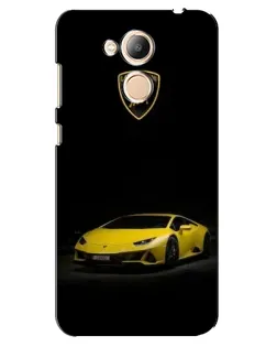 Чехол для Huawei Honor 6c Pro с картинкой «Lamborghini желтый акцент»