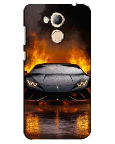 Чехол для Huawei Honor 6c Pro с картинкой «Lamborghini в огне»