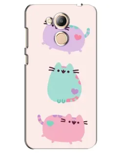 Чехол для Huawei Honor 6c Pro с картинкой «Pusheen трио» Чехол для Huawei Honor 6c Pro с картинкой «Pusheen трио»