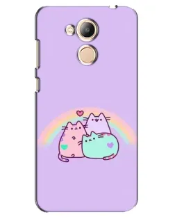 Чехол для Huawei Honor 6c Pro с картинкой «Радужные Пушины» Чехол для Huawei Honor 6c Pro с картинкой «Радужные Пушины»