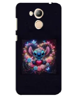 Чехол для Huawei Honor 6c Pro с картинкой «Stitch в цветах»