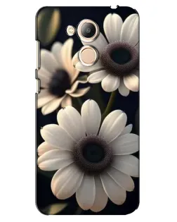 Чехол для Huawei Honor 6c Pro с картинкой «Белые маргаритки макро»
