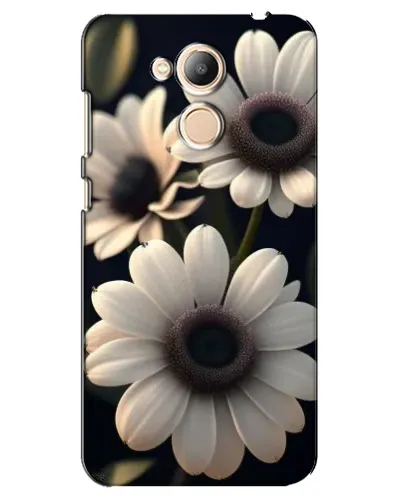 Чехол для Huawei Honor 6c Pro с картинкой «Белые маргаритки макро»