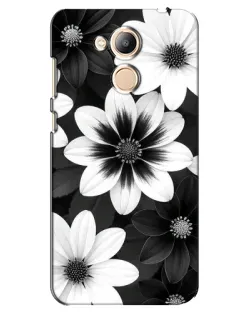 Чехол для Huawei Honor 6c Pro с картинкой «Монохромные астры»