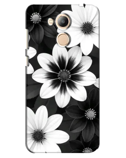Чехол для Huawei Honor 6c Pro с картинкой «Монохромные астры»