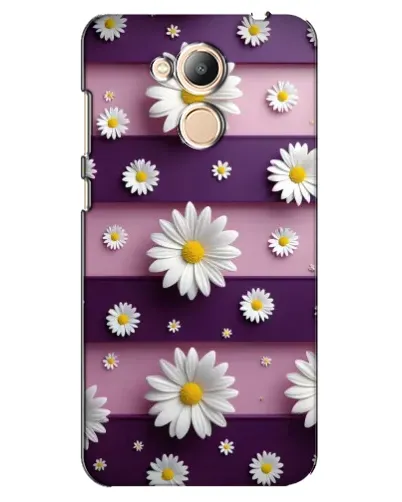 Чехол для Huawei Honor 6c Pro с картинкой «Ромашки на фиолетовом»