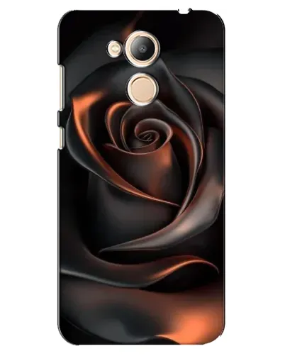 Чехол для Huawei Honor 6c Pro с картинкой «Шелковая черная роза»