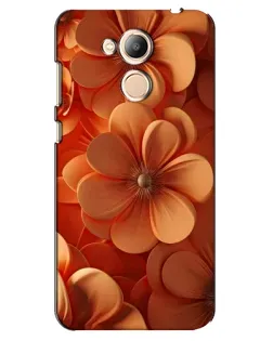 Чехол для Huawei Honor 6c Pro с картинкой «Оранжевый макро цветок»
