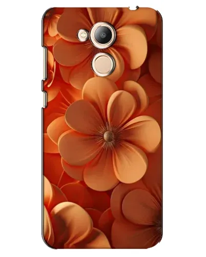 Чехол для Huawei Honor 6c Pro с картинкой «Оранжевый макро цветок»