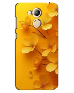 Чехол для Huawei Honor 6c Pro с картинкой «Золотые лепестки»