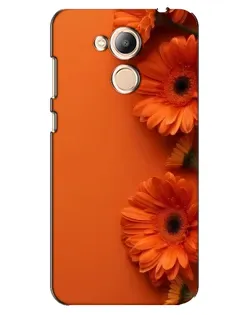 Чехол для Huawei Honor 6c Pro с картинкой «Оранжевые герберы»