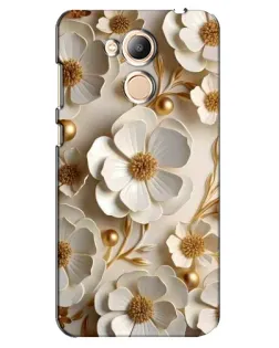 Чехол для Huawei Honor 6c Pro с картинкой «Белие бумажние  цвети»