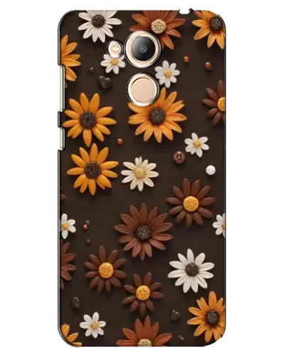 Чехол для Huawei Honor 6c Pro с картинкой «Узор из маленьких подсолнухов»