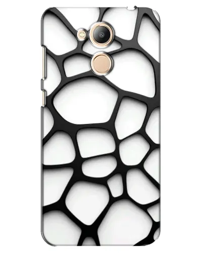 Чехол для Huawei Honor 6c Pro с картинкой «Белая объемная сетка»