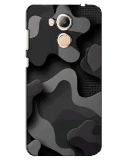 Чехол для Huawei Honor 6c Pro с картинкой «Темный абстрактный камуфляж»