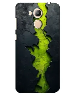 Чехол для Huawei Honor 6c Pro с картинкой «Салатовый разлом скалы»