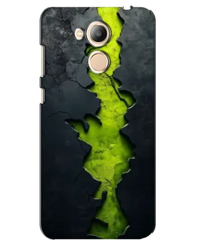 Чехол для Huawei Honor 6c Pro с картинкой «Салатовый разлом скалы»