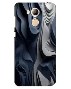 Чехол для Huawei Honor 6c Pro с картинкой «Объемные синие складки»