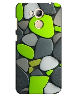 Чехол для Huawei Honor 6c Pro с картинкой «Яркая неоновая галька»