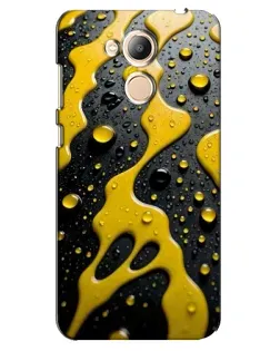 Чехол для Huawei Honor 6c Pro с картинкой «Жидкое желтое золото»