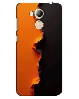 Чехол для Huawei Honor 6c Pro с картинкой «Оранжевый разлом»