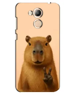 Чехол для Huawei Honor 6c Pro с картинкой «Капибара виктория»