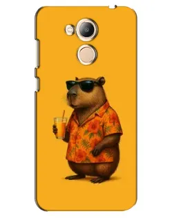 Чехол для Huawei Honor 6c Pro с картинкой «Капибара на отдыхе»